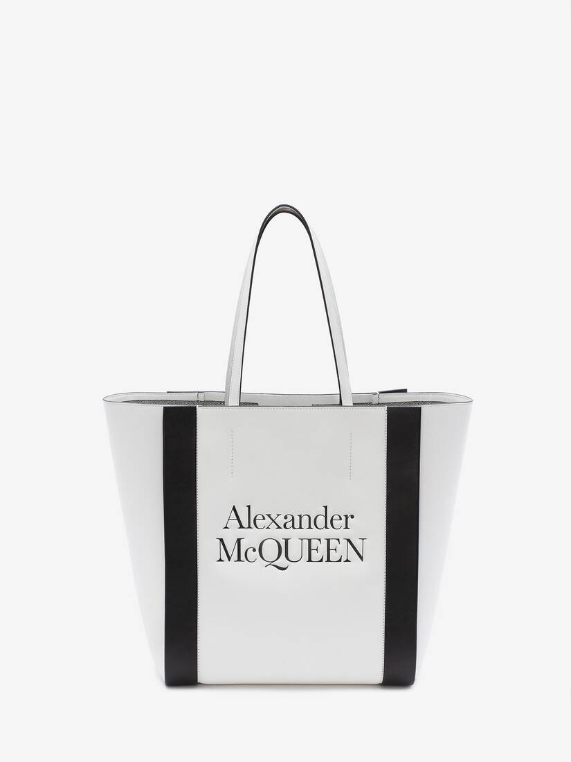 Bolsos De Compras Alexander McQueen Signature Mujer - Blancos - Mexico 628-WTJMGS